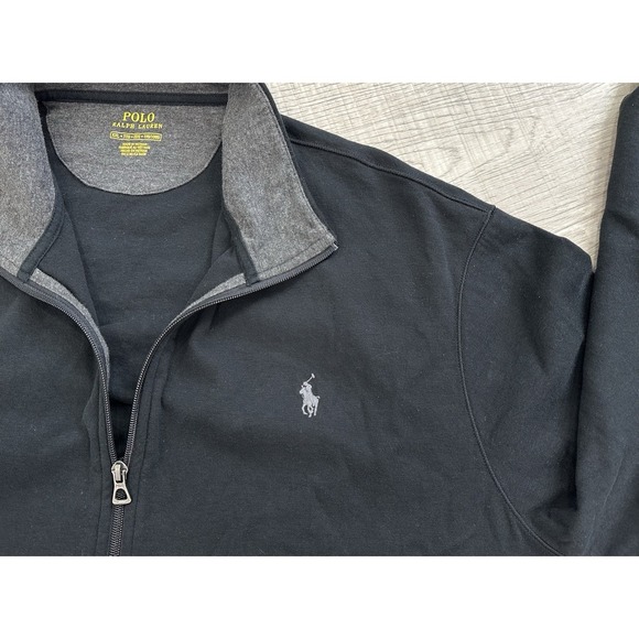 Polo Ralph Lauren Men's Black Full Zip Jacket Size XXL 2XL - Picture 4 of 8